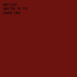 #6C120F - Dark Tan Color Image