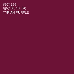 #6C1236 - Tyrian Purple Color Image