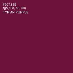 #6C123B - Tyrian Purple Color Image