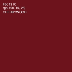 #6C131C - Cherrywood Color Image