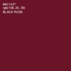 #6C1427 - Black Rose Color Image