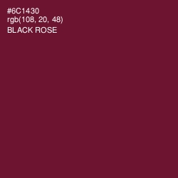 #6C1430 - Black Rose Color Image