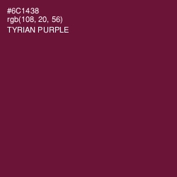 #6C1438 - Tyrian Purple Color Image