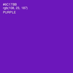 #6C17BB - Purple Color Image