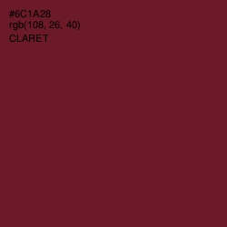 #6C1A28 - Claret Color Image