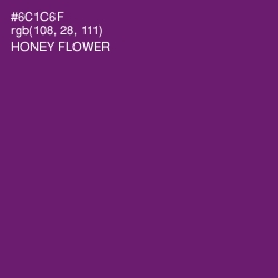 #6C1C6F - Honey Flower Color Image