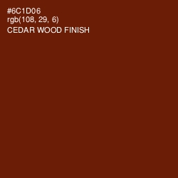 #6C1D06 - Cedar Wood Finish Color Image