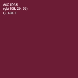 #6C1D35 - Claret Color Image