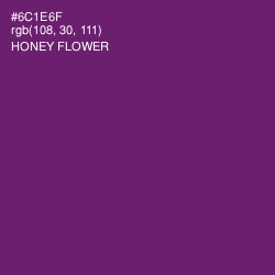 #6C1E6F - Honey Flower Color Image