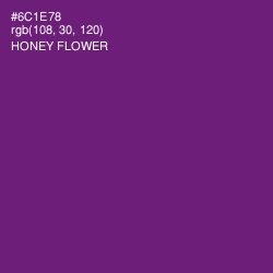 #6C1E78 - Honey Flower Color Image