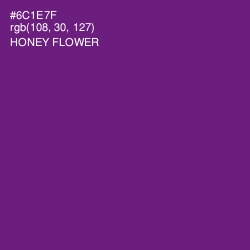 #6C1E7F - Honey Flower Color Image