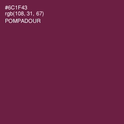 #6C1F43 - Pompadour Color Image
