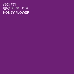 #6C1F74 - Honey Flower Color Image