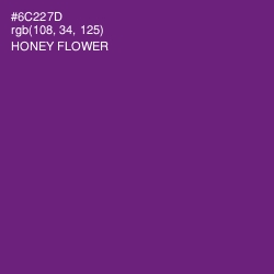 #6C227D - Honey Flower Color Image