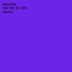 #6C24E6 - Purple Heart Color Image