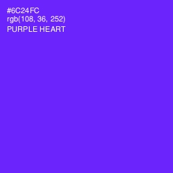 #6C24FC - Purple Heart Color Image