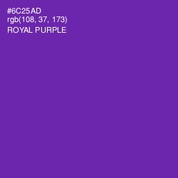 #6C25AD - Royal Purple Color Image