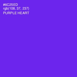 #6C25ED - Purple Heart Color Image