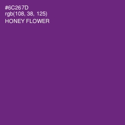 #6C267D - Honey Flower Color Image