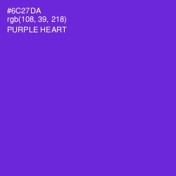 #6C27DA - Purple Heart Color Image