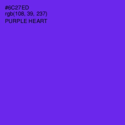 #6C27ED - Purple Heart Color Image