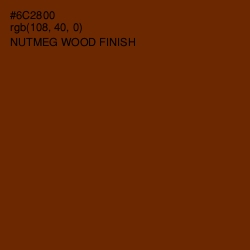 #6C2800 - Nutmeg Wood Finish Color Image