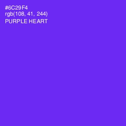 #6C29F4 - Purple Heart Color Image