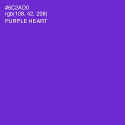 #6C2AD0 - Purple Heart Color Image