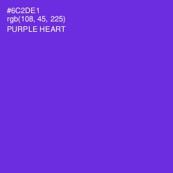 #6C2DE1 - Purple Heart Color Image