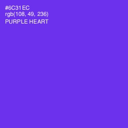 #6C31EC - Purple Heart Color Image