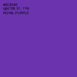 #6C33AE - Royal Purple Color Image