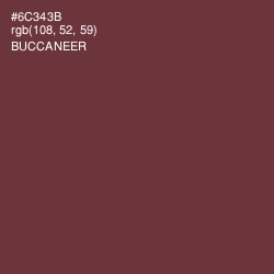 #6C343B - Buccaneer Color Image