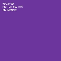 #6C349D - Eminence Color Image