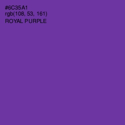 #6C35A1 - Royal Purple Color Image