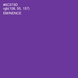 #6C379D - Eminence Color Image