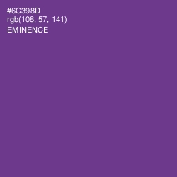 #6C398D - Eminence Color Image