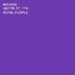 #6C39AE - Royal Purple Color Image