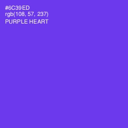 #6C39ED - Purple Heart Color Image