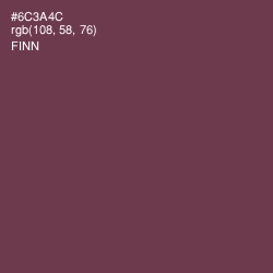 #6C3A4C - Finn Color Image