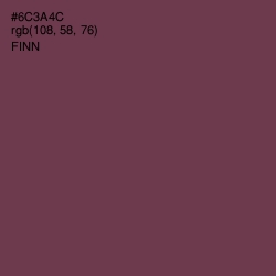 #6C3A4C - Finn Color Image