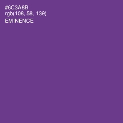 #6C3A8B - Eminence Color Image