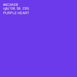 #6C3AEB - Purple Heart Color Image