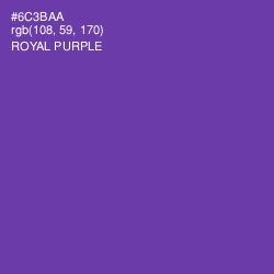 #6C3BAA - Royal Purple Color Image