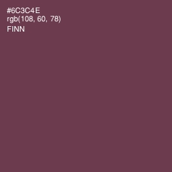 #6C3C4E - Finn Color Image
