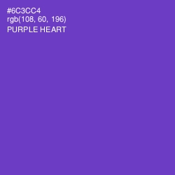 #6C3CC4 - Purple Heart Color Image