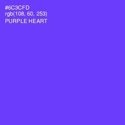 #6C3CFD - Purple Heart Color Image