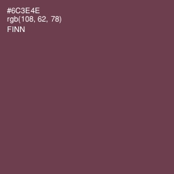 #6C3E4E - Finn Color Image