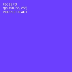#6C3EFD - Purple Heart Color Image