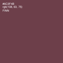 #6C3F4B - Finn Color Image