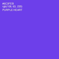 #6C3FEB - Purple Heart Color Image